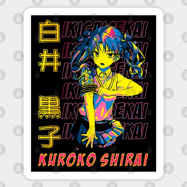 Kuroko Shirai Pop Art | IKIGAISEKAI V4 Magnet by IKIGAISEKAI